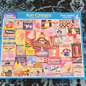 White Mountain Colorful Ice Cream Puzzle